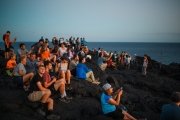 Gathering Where the Lava Flows into the Sea